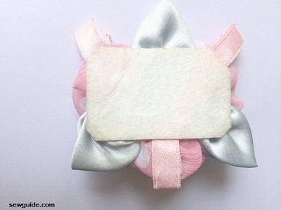back view of the sew on fabric patches