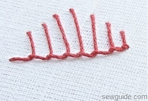 Long and short stitch