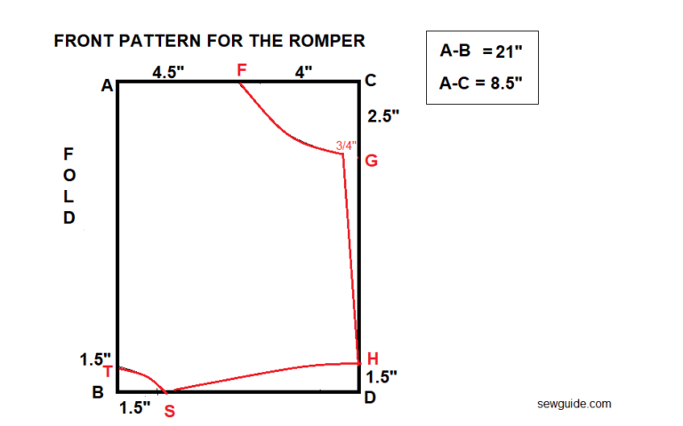 Sewing Pattern For Romper For A Toddler (2-3 Year Old) - SewGuide