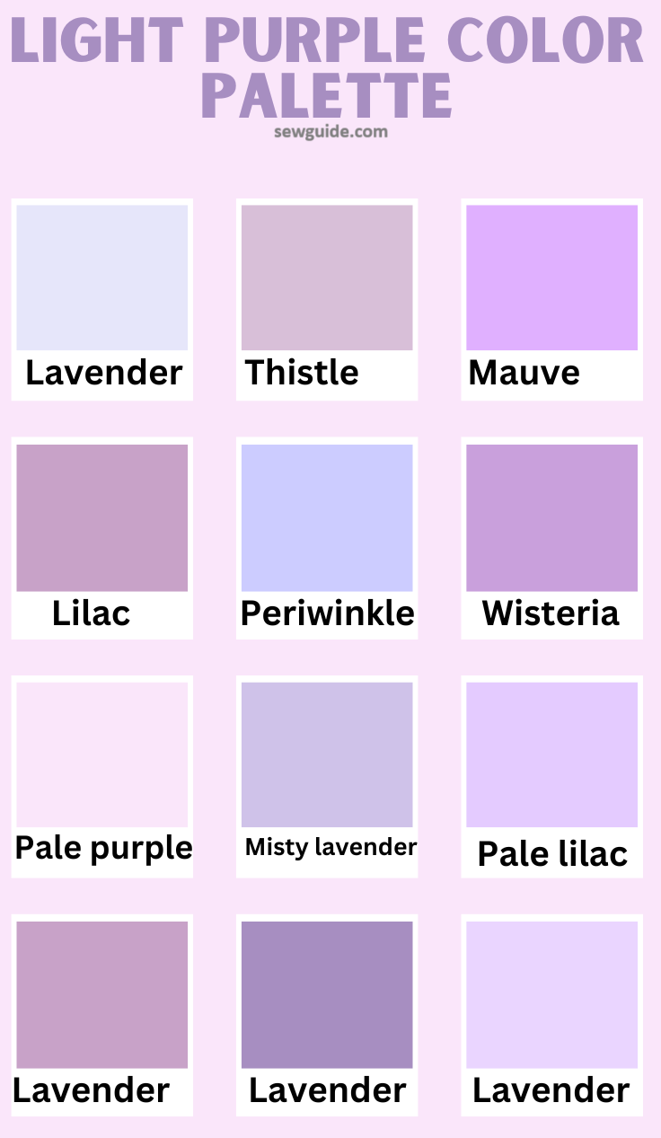 Shades Of Purple Purple Color Names Shades Of Purple Names Purple