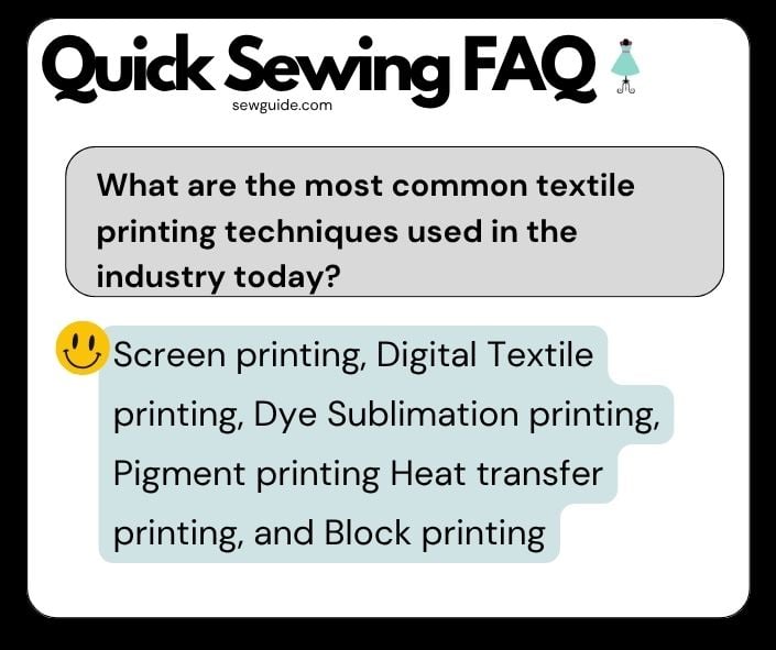 faq on most common textile printing techniques