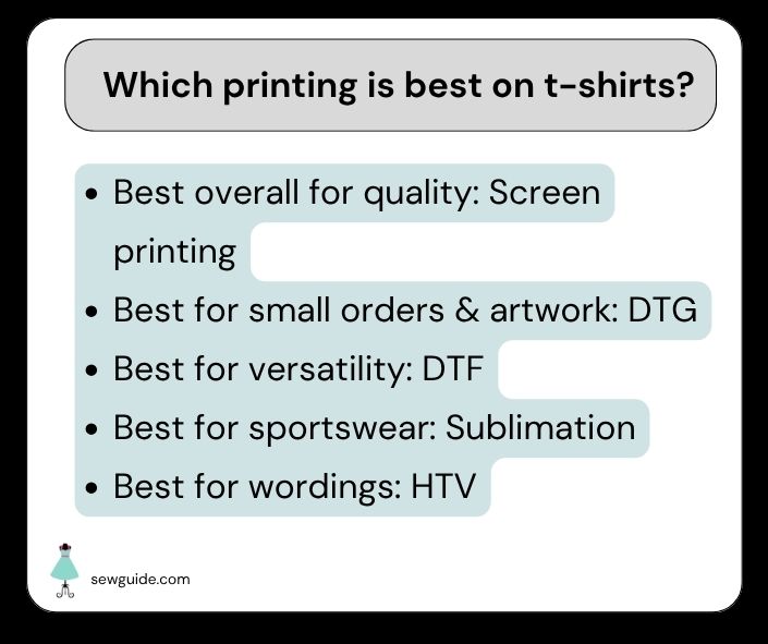 FAQ on tshirt printing