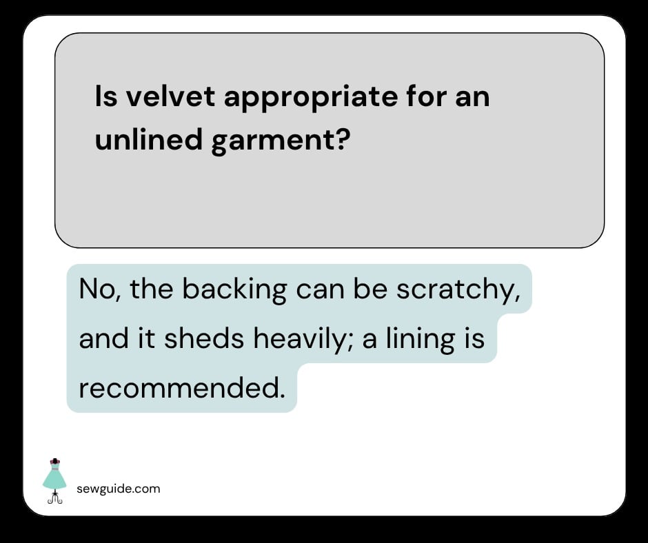 faq on sewing with velvet