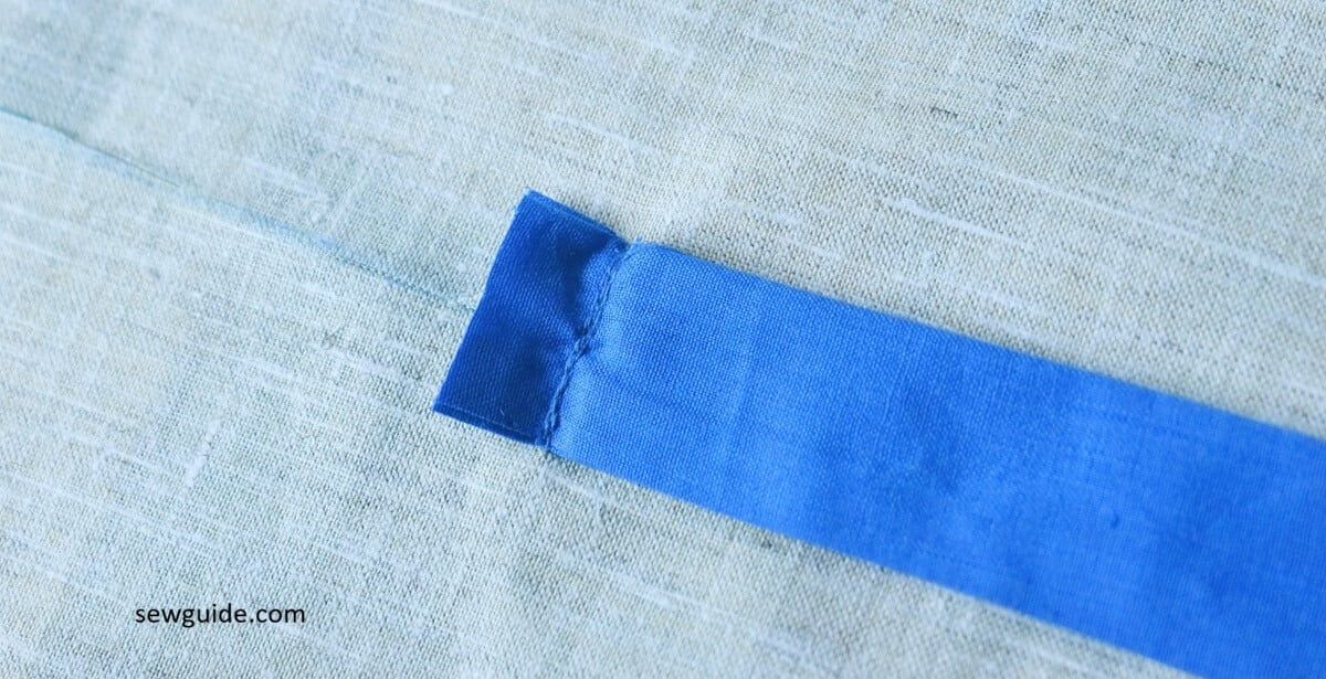 sew across the fabric straps