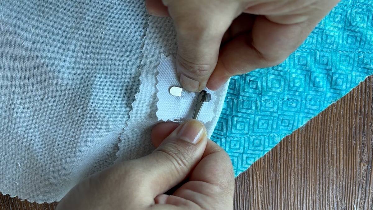 push the legs to the either side