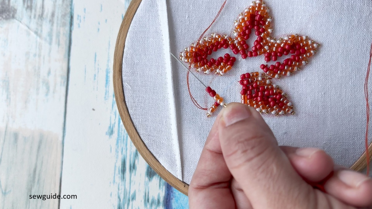 beadwork flower design