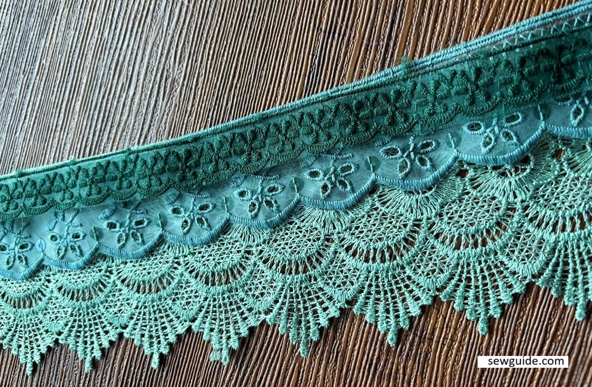 layers of lace trims
