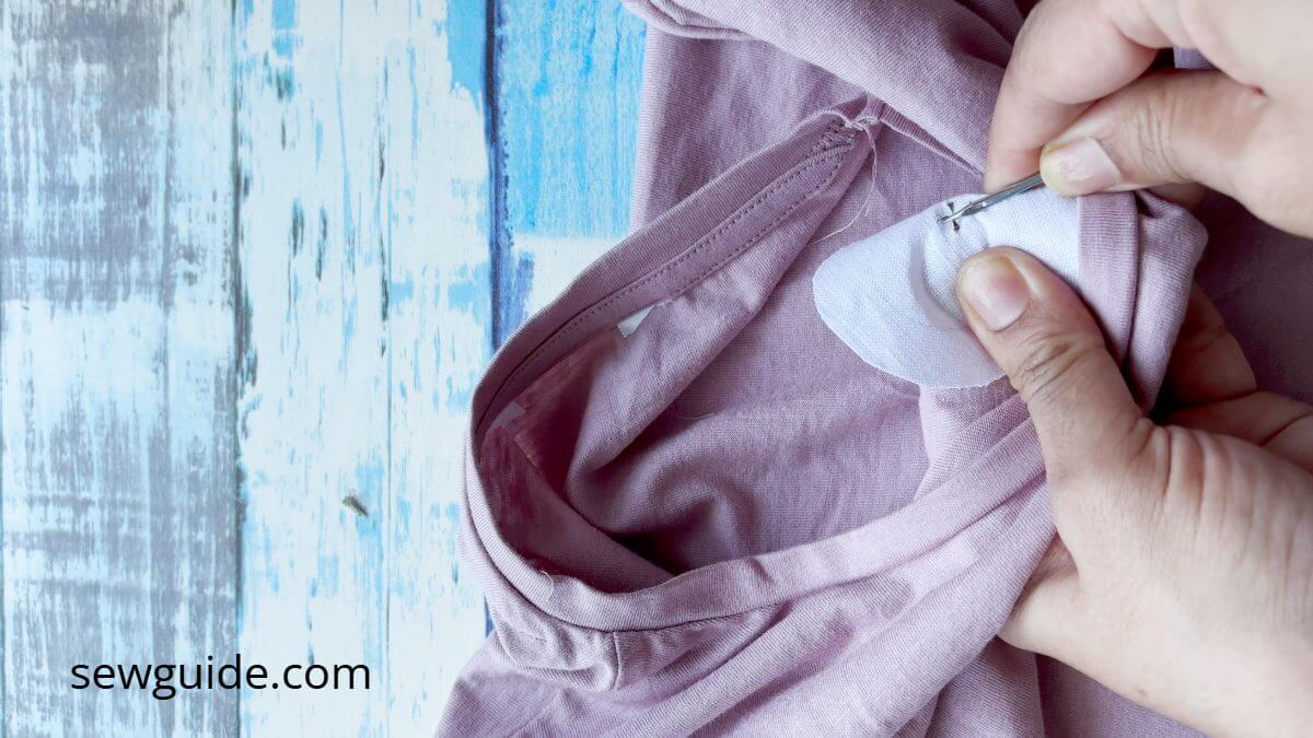 press the claws with a metal tool