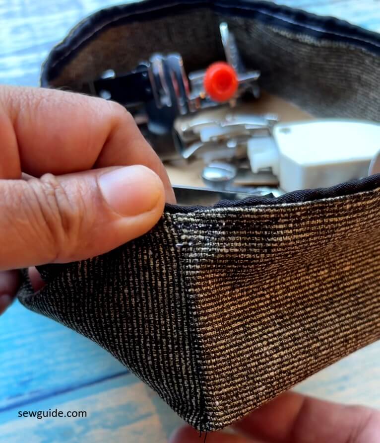 a fabric box with the